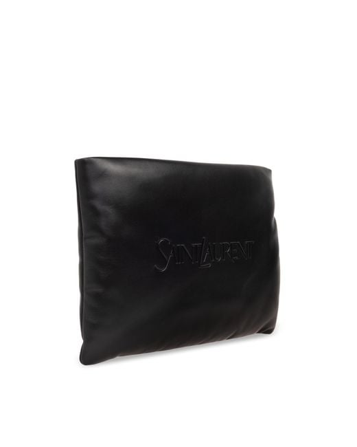 Saint Laurent Black Leather Handbag, for men