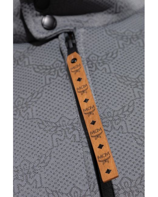 MCM Gray Jacket With Monogram for men