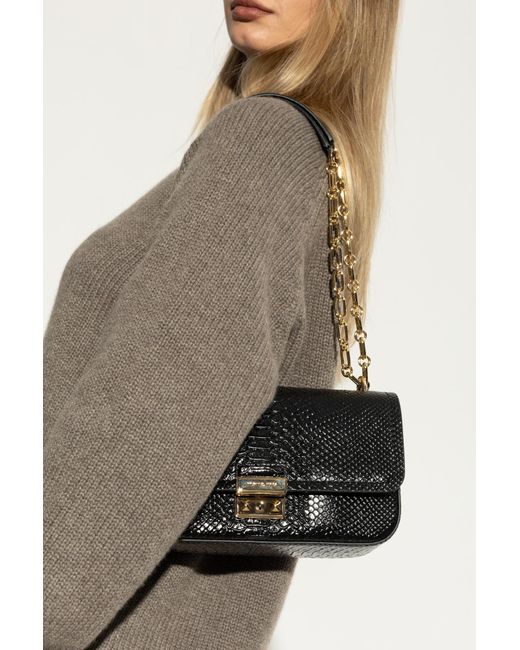 MICHAEL Michael Kors Black Shoulder Bag "Tribeca Large"