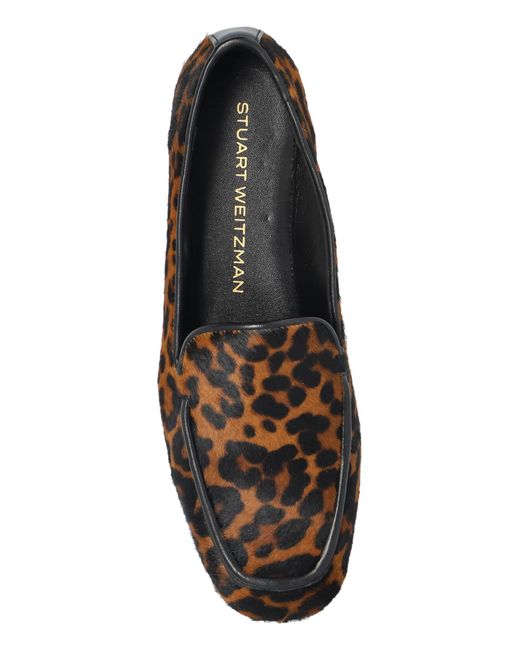 Stuart Weitzman White "Lee" Loafers