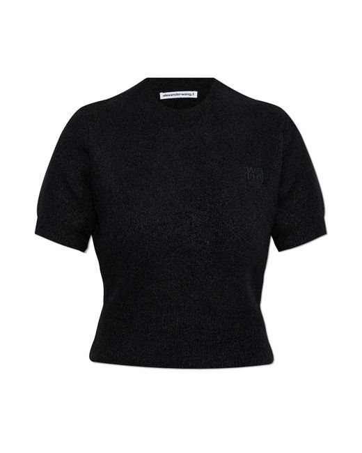 T By Alexander Wang Black Top With Logo