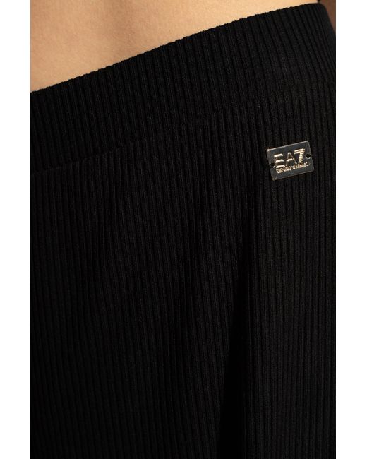 EA7 Black Top & Trousers Set,