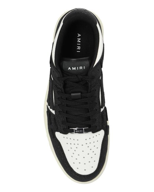 Amiri Black 'shimmer Skel Top' Sneakers,