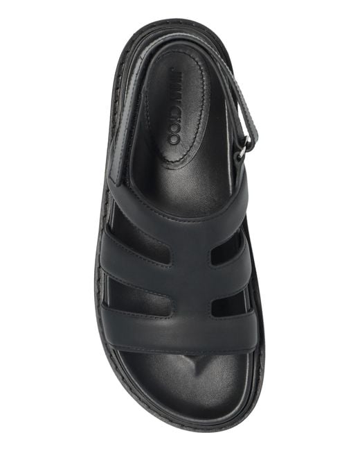 Jimmy Choo Black 'Cove' Sandals for men