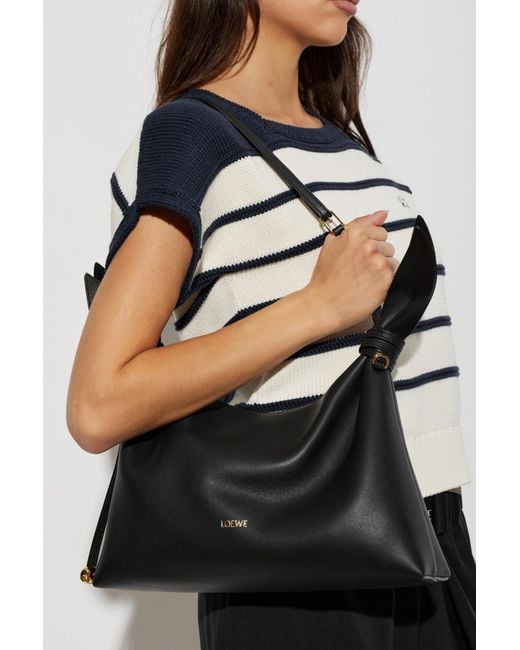Loewe Black 'Scarf Medium' Bag