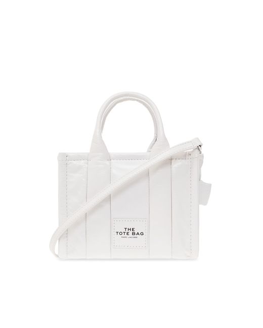 Marc Jacobs White 'the Micro Tote' Shoulder Bag