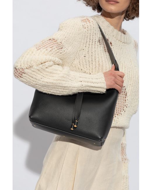 Chloé Black 'Marcie Hobo Small' Shoulder Bag