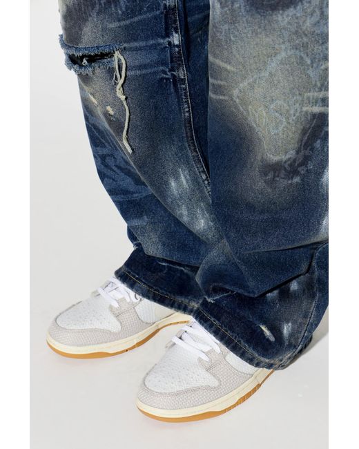 Nike White Sports Shoes "Dunk Low Retro" for men