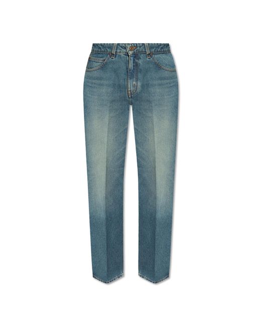 Victoria Beckham Blue Jeans With A 'Vintage' Effect