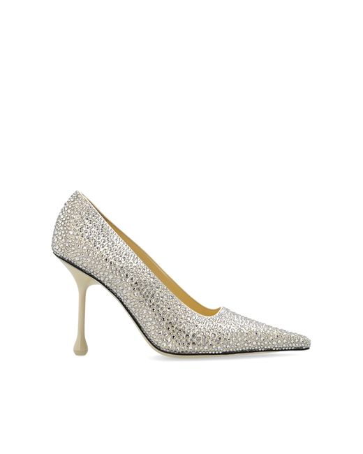 Jimmy Choo White Heeled Shoes "Ixia"