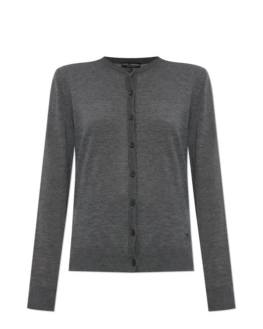Dolce & Gabbana Gray Cashmere Cardigan