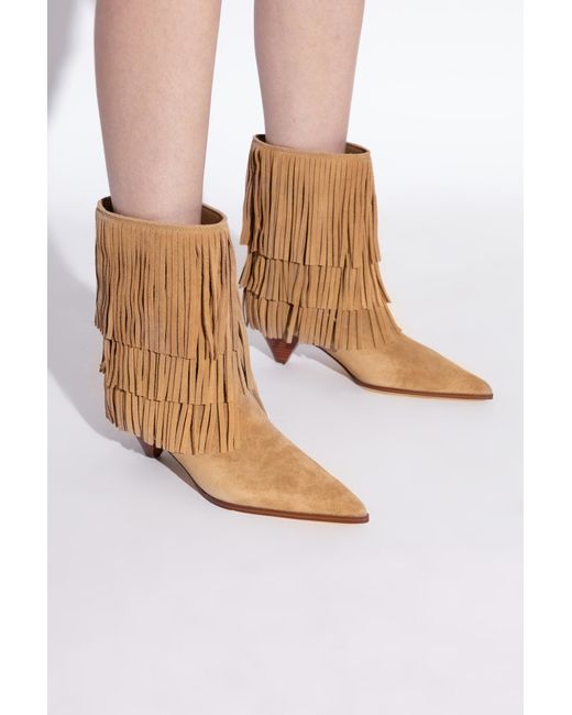 MICHAEL Michael Kors Brown Suede Heeled Ankle Boots "Jayla"