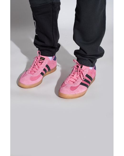 Adidas Originals Pink 'Gazelle Indoor' Sneakers for men