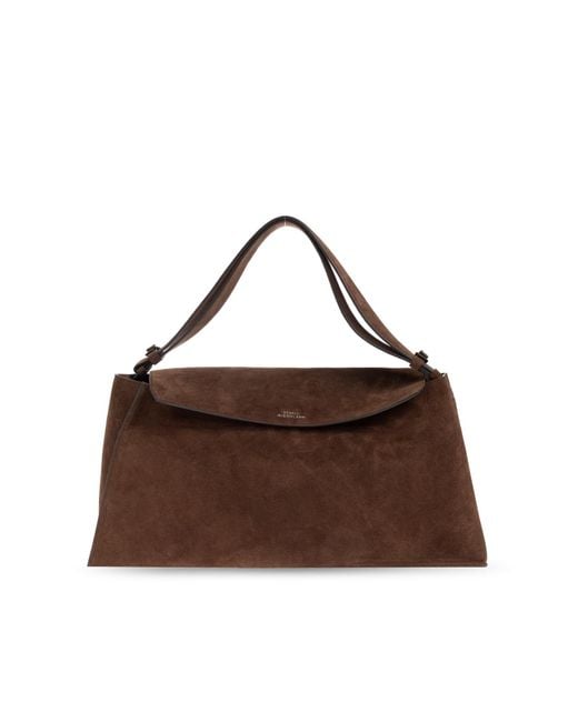 Studio Nicholson Brown Shoulder Bag 'Shiboru'