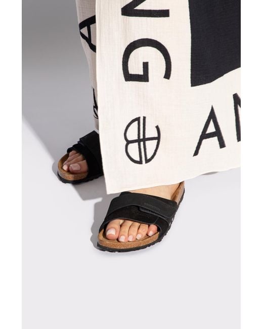 Birkenstock Black 'Oita' Slides