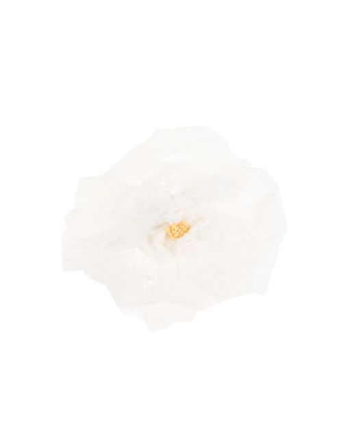 Dolce & Gabbana White Brooch With Floral Motif, for men