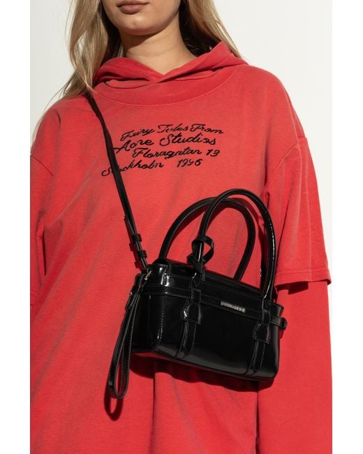 DSquared² Red 'Twin' Shoulder Bag