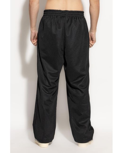 Adidas Originals Black Sweatpants With Straight-Leg Cut for men