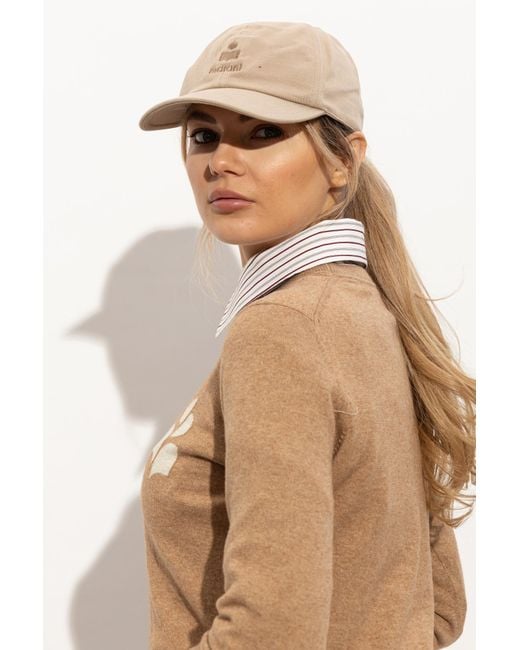 Isabel Marant Natural Baseball Cap 'Tomas'