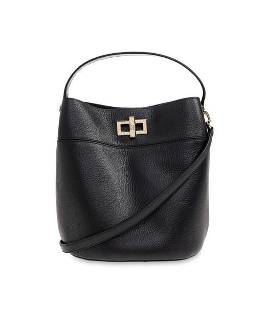 Furla Black Handbag "Amelia Medium" Bucket Type