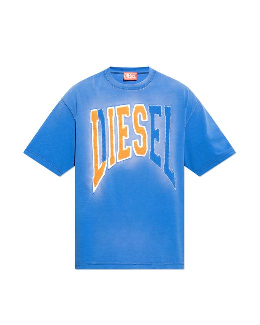 DIESEL Blue ‘T-Wash-N’ T-Shirt for men