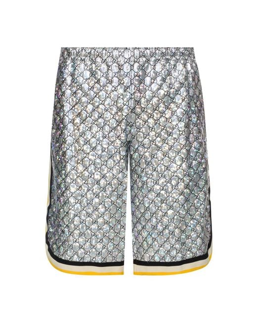 Gucci Metallic Logo Shorts for men