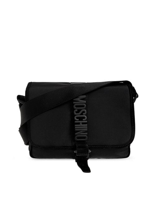 Moschino Black Bag With Logo for men