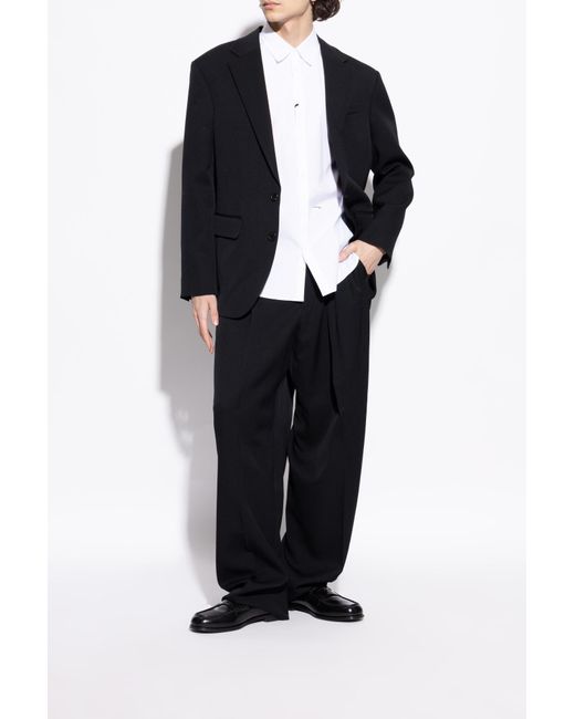 DSquared² Black Leather Loafers for men