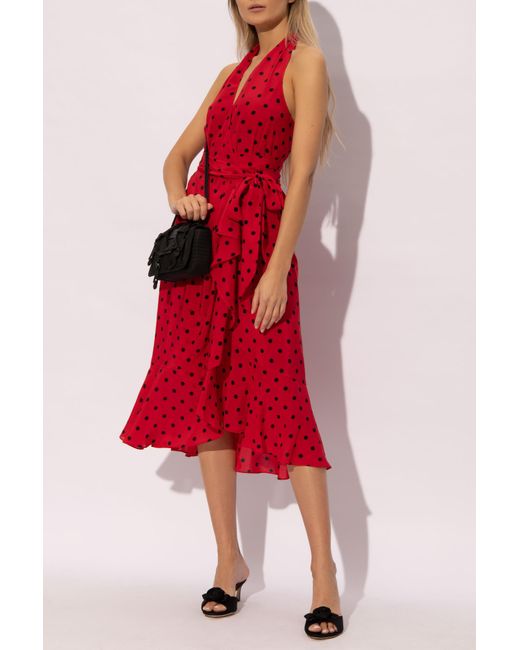 Moschino Red Silk Dress From The '40th Anniversary' Collection,