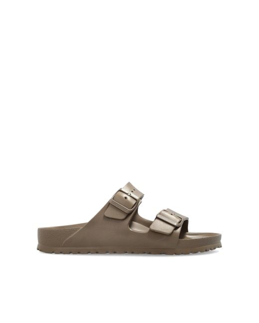 Birkenstock Brown 'Arizona Eva' Slides