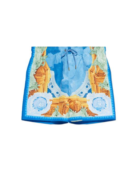 Versace Blue Swim Shorts for men