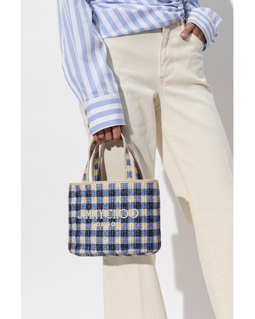 Jimmy Choo Blue Handbag 'Beach Mini'