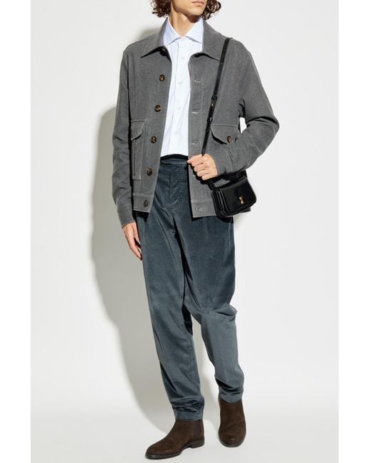 Eleventy Gray Wool Jacket for men