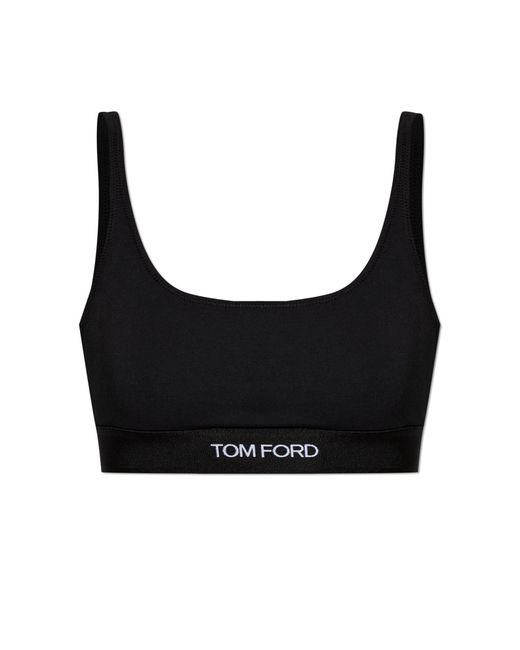 Tom Ford Black Bra With Logo