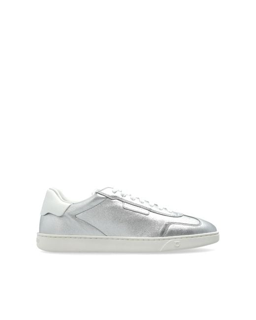Ferragamo White Athena Sports Shoes