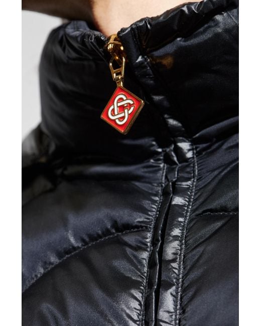Casablanca Black Down Jacket With Detachable Hood for men