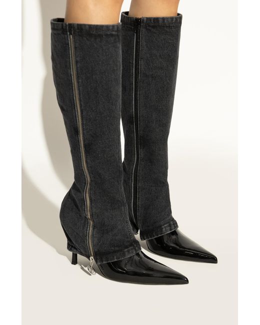 DIESEL Black Heeled Boots D-Venus