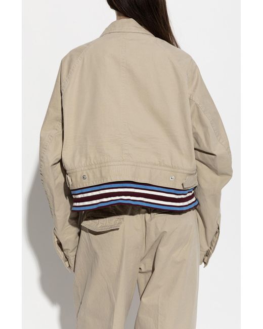 DSquared² Natural Loose-Fit Cotton Jacket