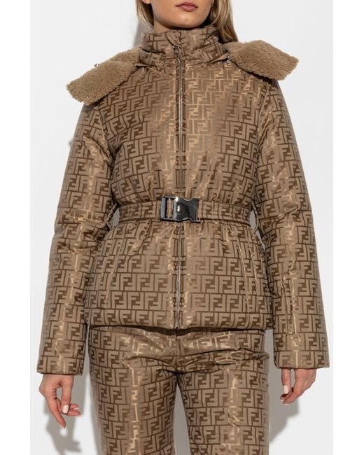 Fendi Natural Insulated Ski Jacket