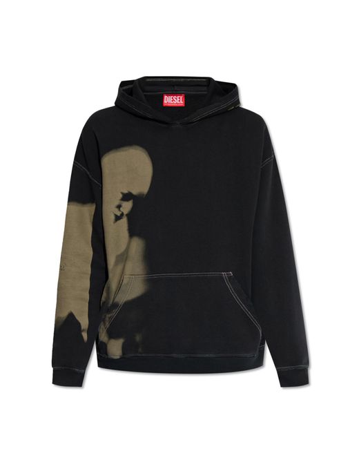 DIESEL 's-boxt' Hoodie, in Black for Men | Lyst