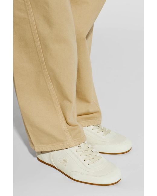 Burberry White 'Knight' Sports Shoes