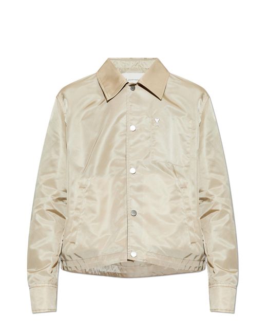 AMI Natural Jacket With Logo for men