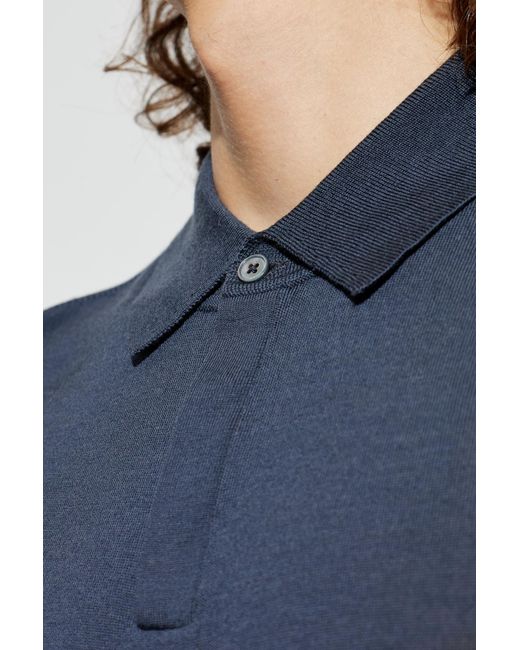 Paul Smith Blue Wool Polo for men