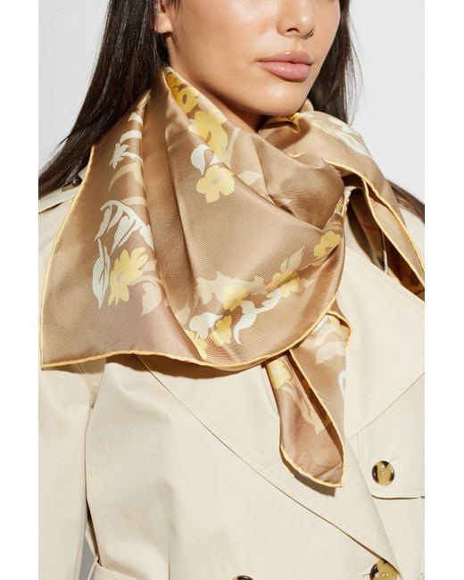 Burberry Natural Silk Scarf