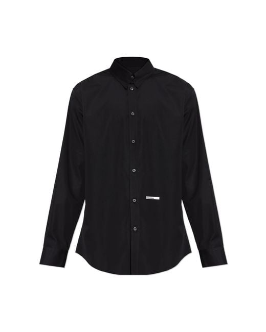 DSquared² Black Cotton Shirt for men