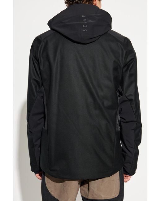 Sease Black Ski Jacket for men