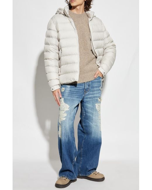 Moncler White Down Jacket "Arneb" for men