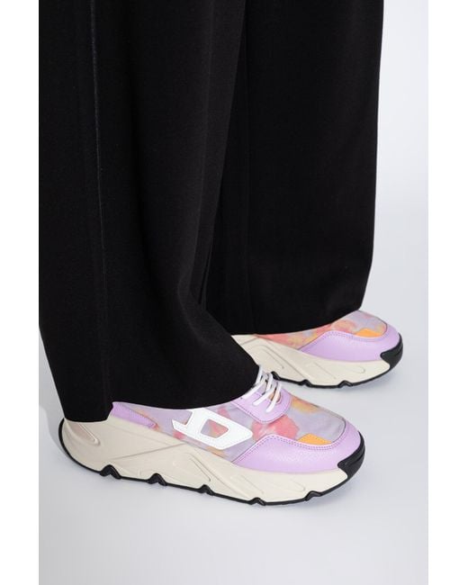 DIESEL Pink Sports Shoes On The 'S-Savannah Tulu' Platform
