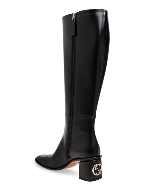 Gucci Black Heeled Boots,