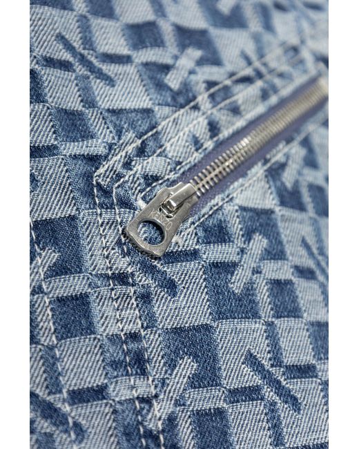 KENZO Blue Denim Jacket With Monogram for men